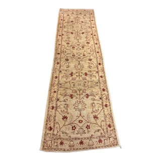 2ft 8in × 9ft 6in Pakistani Afghan Oushak Runner Rug For Sale