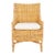 Cristen Rattan Accent Chair with Cushion - Natural/White For Sale