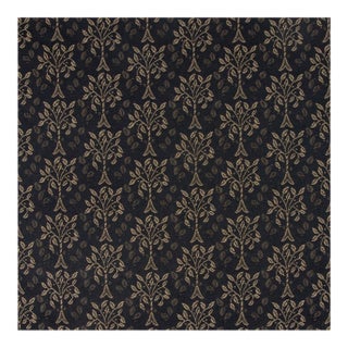 Lee Jofa 4 Yards Deep Brown "Orchard Weave" Ebony 100% Cotton Upholstery Fabric Remnant For Sale