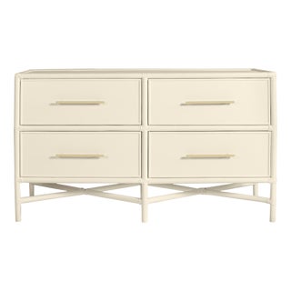 David Francis Furniture for Chairish Verona Four-Drawer Dresser, Navajo White For Sale