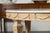 Wood Mid 20th Century Italian Vintage Neoclassical Style Pine Dining Table with Marble Top and Swags For Sale - Image 7 of 12