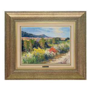 Late 20th Century Rosa Canto - Spanish Countryside in Spring, Acrylic