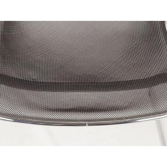 1980s Penelope Armchair in Black and Chrome-Plated Metal by C. Pollock for Anonima Castelli, 1982 For Sale - Image 5 of 13