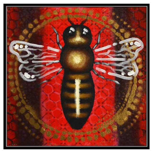 Message us to inquire about custom framing options! (Included for free with every purchase) The artwork here, "Queen Bee"...