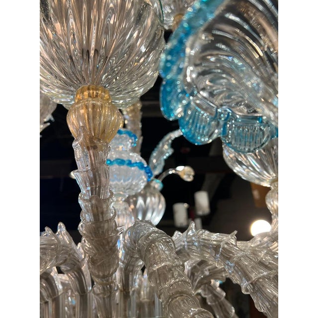 Majestic Rezzonico Murano Chandelier, 1960 For Sale - Image 10 of 17