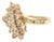 14KY Diamond Waterfall Style Ring, size 6 For Sale