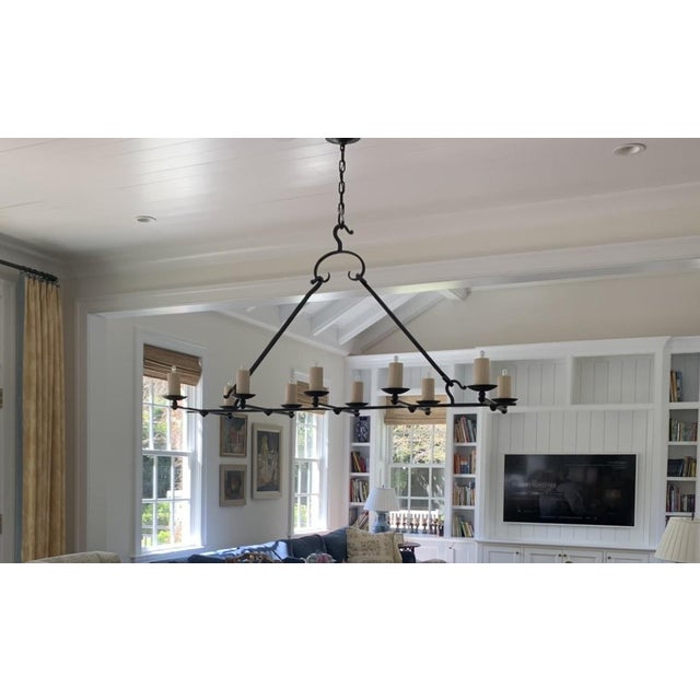 Rustic Paul Ferrante 2105 Carmel Chandelier For Sale - Image 3 of 4