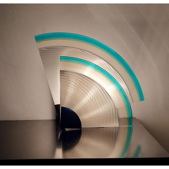 1970s Vintage Wall Lamp in Murano Glass from Leucos, 1970s For Sale - Image 5 of 12