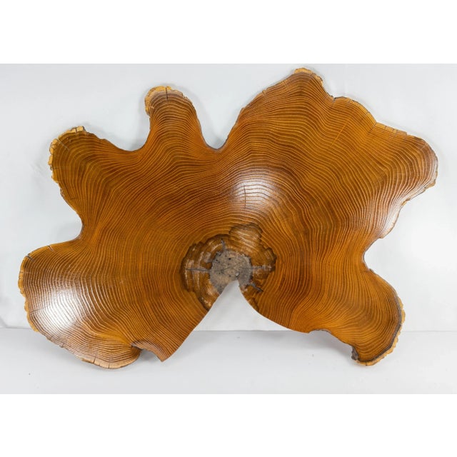 Wood Mid-Century Artistic Pine or Cypress Wood Panel Slab For Sale - Image 7 of 7