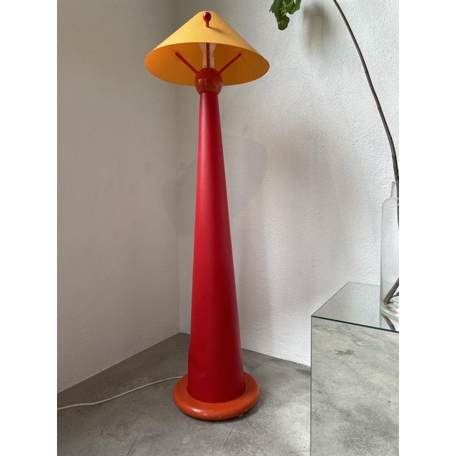Red Pop Floor Lamp, 1980s For Sale - Image 12 of 18