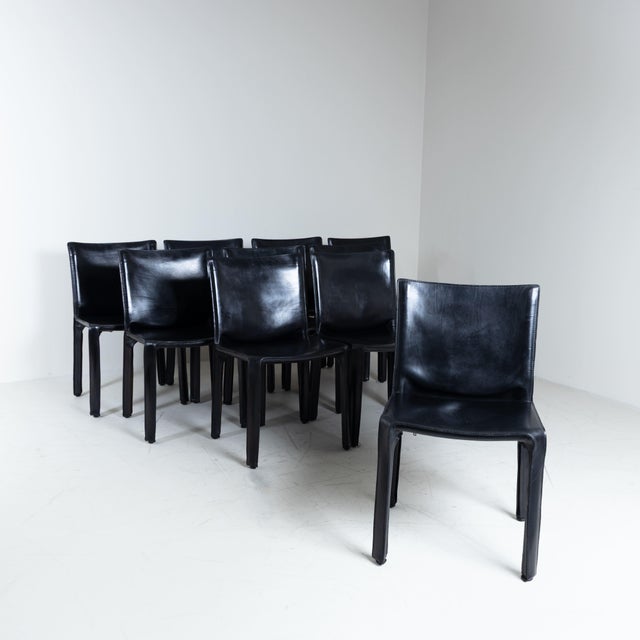 B 412 D11 CAB Chairs by Mario Bellini for Cassina, 1977, Set of 10 For Sale - Image 18 of 18