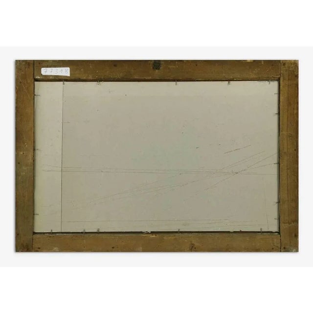 Composition is original modern artwork realized by Italian Artist Mario Sironi. Mixed media. Includes frame. Mario Sironi...