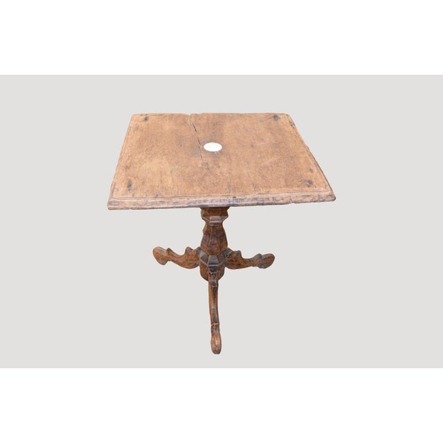 Antique Teak Wood Colonial Side Table For Sale - Image 14 of 18