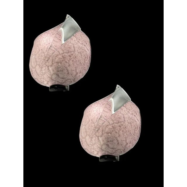 Murano Glass Sconces by Mila Schon for Arte Vetri, Italy, 1980s, Set of 2 For Sale - Image 9 of 10