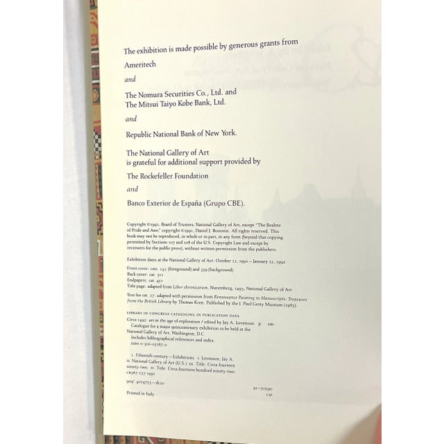 Antique White C1991 Exhibition Catalogue for the National Gallery of Art in Washington DC Titled 'Circa 1492 - Art in the Age of Exploration' For Sale - Image 8 of 12
