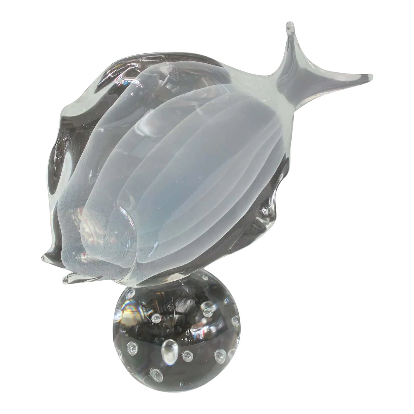 1970s Licio Zanetti Murano Glass Fish Sculpture | Chairish