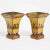 Figurative 19th Century French Empire Tole Paint Decorated Urns With Figures on an Ochre Ground Circa 1830 - a Pair For Sale - Image 3 of 4