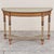 Wood Mid-Century Italian Neoclassical Painted and Gilt Demilune Console Table For Sale - Image 7 of 7