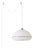Morelli Pendant Swag Light Kit by Nova of California - Mid Century Modern, Lucite Shade, Black Nickel Steel, Dimmable For Sale