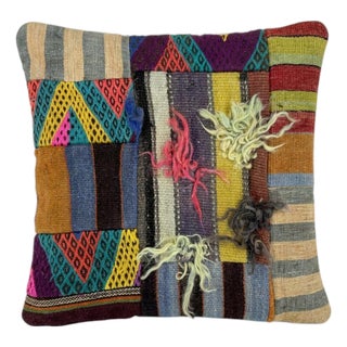 Anatolian Kilim Pillow Cover 20'' X 20'' For Sale