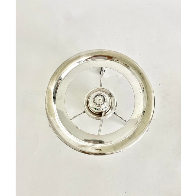 Metal English Silver Spirit Kettle on Stand For Sale - Image 7 of 8