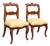 19th Century Flame Mahogany French Victorian Chairs - A Pair For Sale
