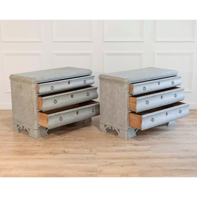 Gustavian (Swedish) A Pair of 19th Century Swedish Chests For Sale - Image 3 of 9