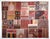 This striking patchwork kilim is a one of a kind composition crafted from handwoven vintage fragments of tribal Turkish...