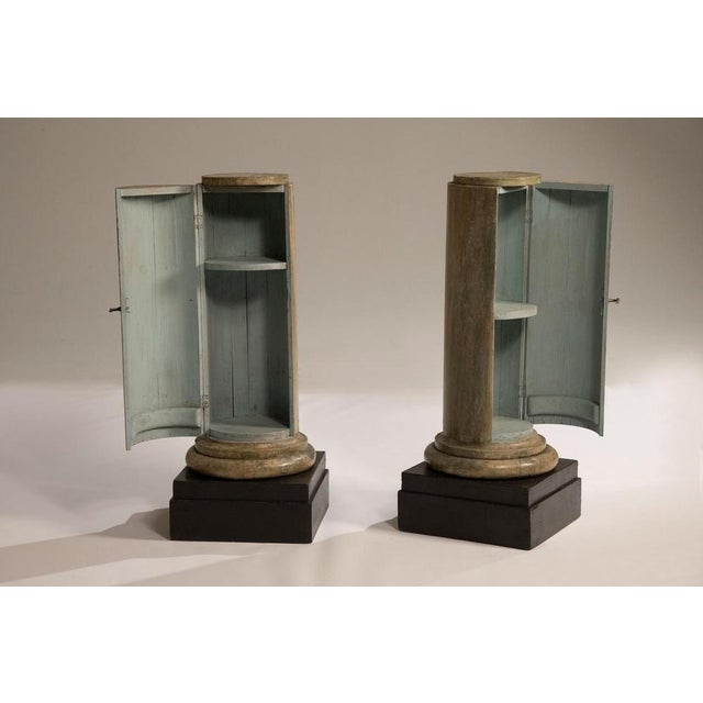Vintage Empire-Style Column Cabinets from Lombard, 1960s, Set of 2 For Sale - Image 4 of 18