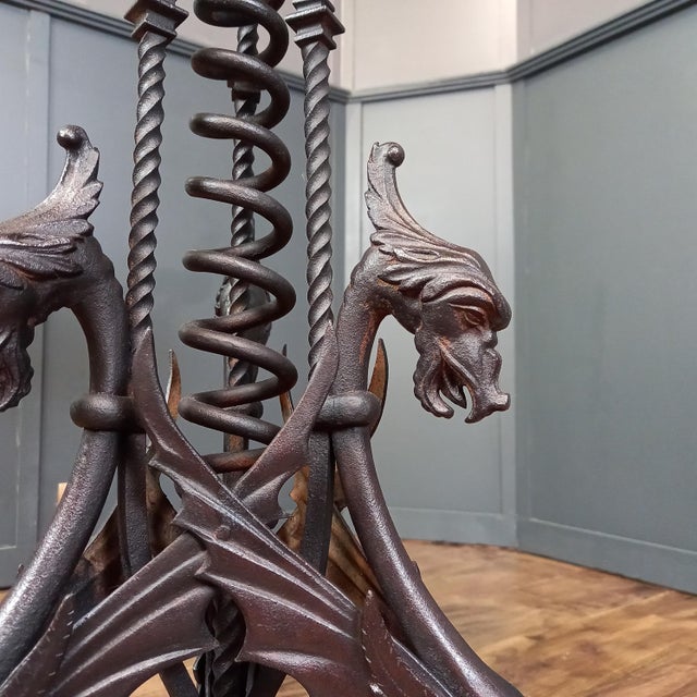 Wrought-Iron Table with Marble Top For Sale - Image 9 of 14