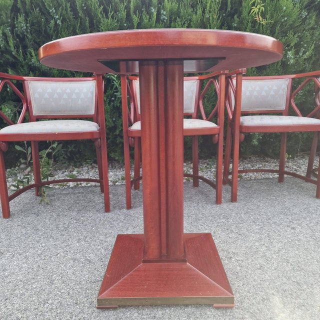 Fledermaus Dining Set in the style of Josef Hoffmann for Thonet, Vienna, 1987, Set of 6 For Sale - Image 14 of 18
