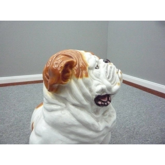 Ceramic Mid-Century Earthenware English Bulldog, 1960s For Sale - Image 7 of 10