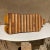 Brown Mid-Century Modern Abstract Table Sculpture Exotic Wood Stripe For Sale - Image 8 of 10