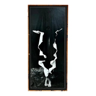 Marcus Leatherdale, Vintage Silver Gelatin Print Photograph Marcus Leatherdale Shrouded Figure Photo For Sale