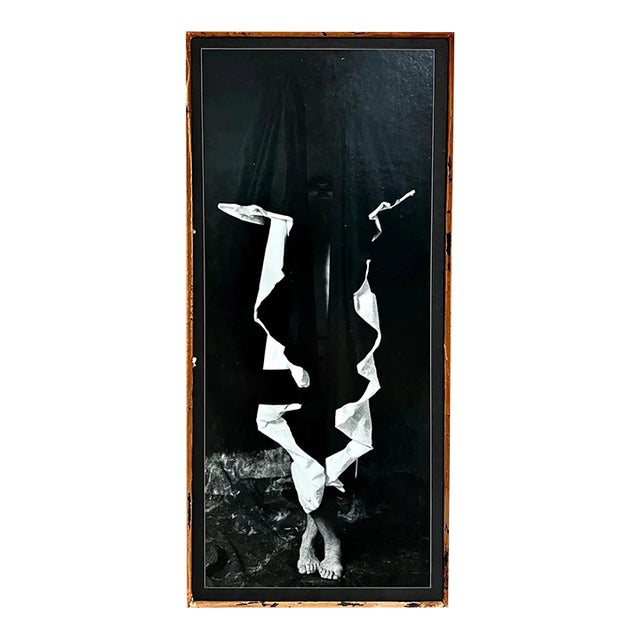 Marcus Leatherdale, Vintage Silver Gelatin Print Photograph Marcus Leatherdale Shrouded Figure Photo For Sale