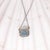 2020s Aquamarine Pendant Necklace w Earth Mined Diamonds in Solid 14K Gold EM 5x7mm For Sale - Image 5 of 8