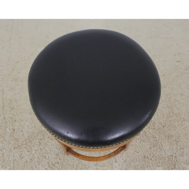 Rustic Pair Guy Chaddock Round Rustic Stools For Sale - Image 3 of 10