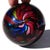Mid 20th Century Vintage Fratelli Toso Murano Jet Black Mosaic Optic Swirl Canes Italian Art Glass Paperweight For Sale - Image 5 of 8