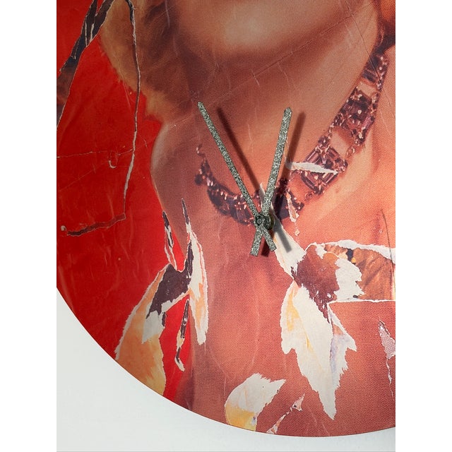 Wall Clock by Mimmo Rotella for Zero Disegno, 2000s, in Flawless conditions. Designed from 2000 This piece has an...