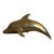 Vintage Brass Mid Century Modern Dolphin Figurine For Sale