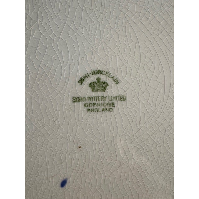 American Antique Soho Pottery "Hampton Court" Dinner Plate. 10" Diameter For Sale - Image 3 of 3