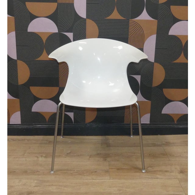 Silver Vintage Italian Loop Plastic Stacking Chairs, 2010, Set of 4 For Sale - Image 8 of 18