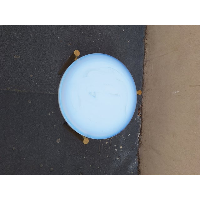 Tripod Brass Coffee Table For Sale - Image 12 of 12