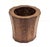 Antique Solid Wood Carved Mortar, Vessel. Hand Carved Walnut Wood Mortar with Decagonal fluted bell shape. Interesting...