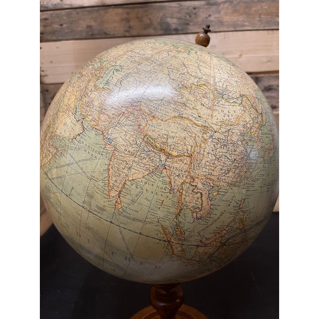 Late 19th Century Antique German Table Globe by Ludwig Julius Heymann, 1890 For Sale - Image 5 of 10