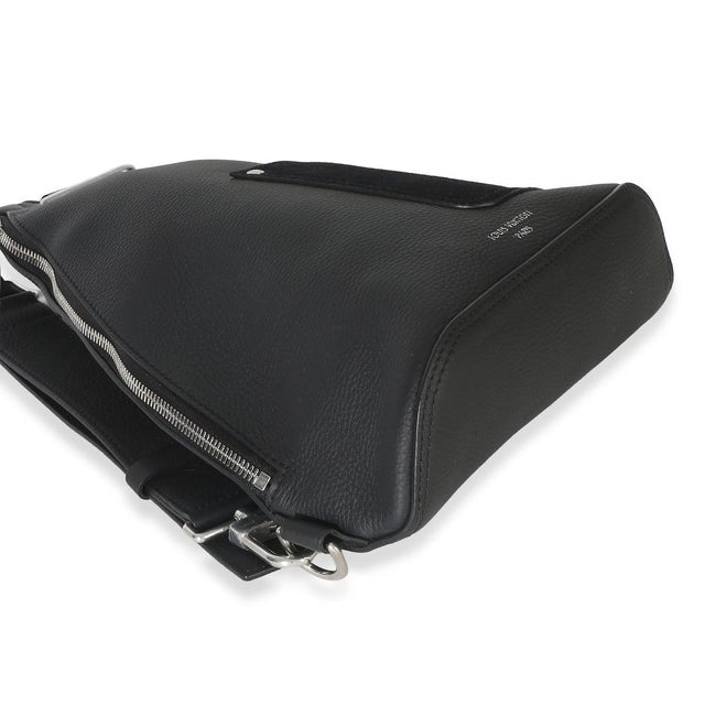 Black LV Touch Calfskin Delta Slingbag For Sale In New York - Image 6 of 8