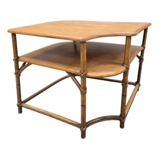 Mid 20th Century MCM Coastal Corner Table by Heywood Wakefield For Sale