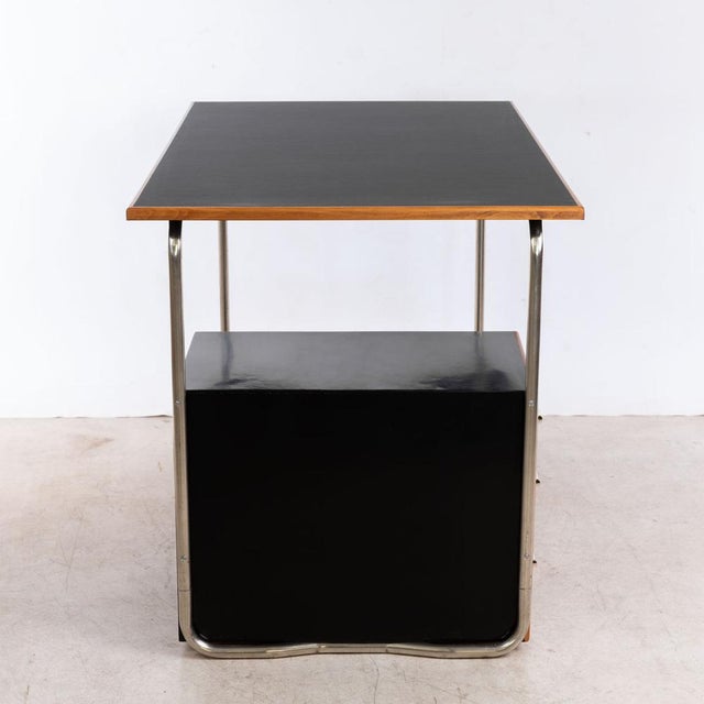 Black Bauhaus Desk, 1930s For Sale - Image 8 of 11