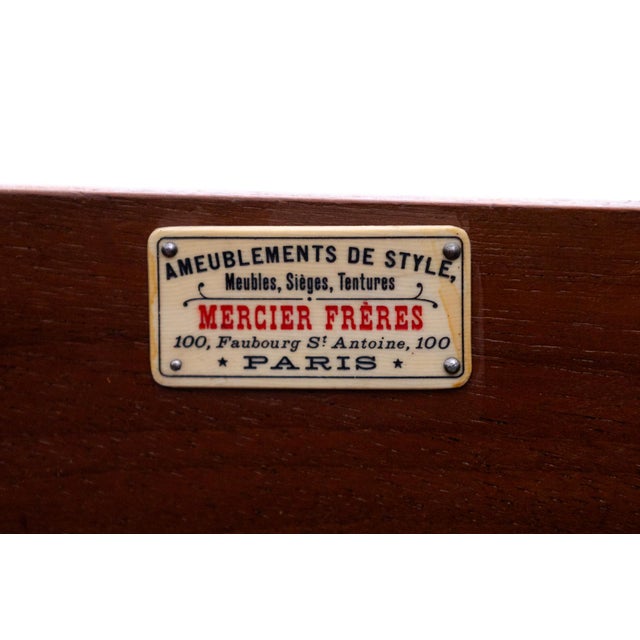 Wood Empire Desk by Mercier Frères, France, 1880s For Sale - Image 7 of 15
