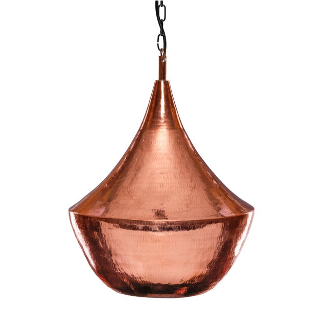 Late 20th Century Hand-Hammered Copper Pendant Light, 1990s For Sale - Image 10 of 10